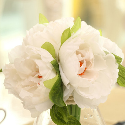 

Elegant Artificial Peony Silk Flowers 5 Head Home Party Decor Wedding Decoration Flores Artificial 1xBouquet