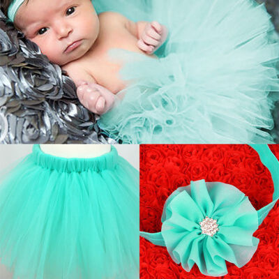 

Infant Bunny Skirt Hairband Set Feather Lace Baby Set Baby Set Photography Props Accessories