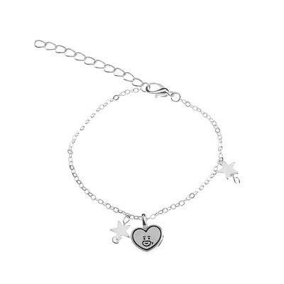 

Skisneostype- Kpop BTS Bracelet Bangtan Boys Adjustable Titanium Steel Bracelet