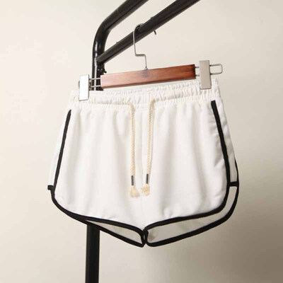

Hot Sale Drawstring Shorts Women Casual Loose Cotton Clothes Side Split Elastic Waist Shorts Femme Fitness Short Plus Size