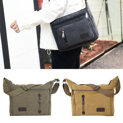 

Multi-style Mens Retro Shoulder Messenger Bag Canvas Shoulder Bag School Military Messenger Bag