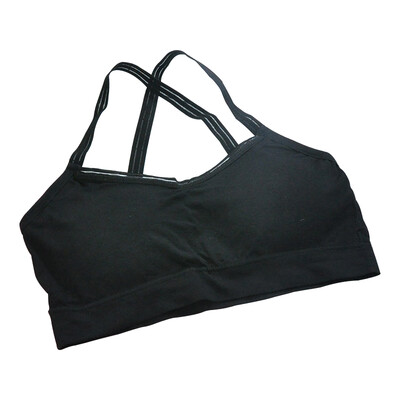 

Ladies Lingerie Tube Top Sexy Solid Color No Steel Ring Wrapped Bra Cross Beauty Back