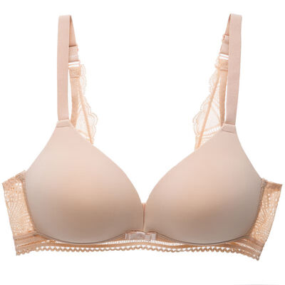 

Women Lace Bra Underwear Sexy Gathered Adjustment Lace Bra Girl Wire Free Bralette