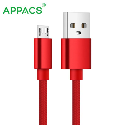 

APPACS 5V21A Micro USB Cable Fast Charging Mobile Phone USB Charger Cable 1M Data Sync Cable for Samsung HTC LG Android