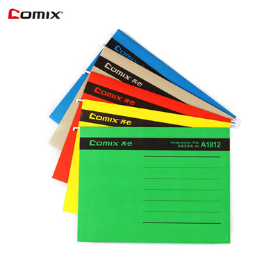 

Comix A4 Hanging File Folders Assorted Colors Documents Organizer for Business Office School Home Supplies 25 Pack