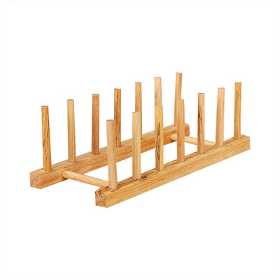 

Gobestart Bamboo Dish Rack Dishes Drainboard Drying Drainer Storage Kitchen Cabinet Organizer