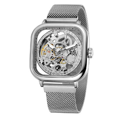 

FORSINING 291 Mechanical Men Watch 3ATM Waterproof Luxury Business Luminous Male Watch Skeleton Wristwatch for Men with Stainless