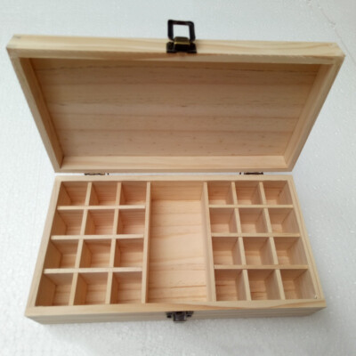 

25 Grid Wooden Essential Oil Box Case Holder Aromatherapy Solid Wood Solid Wood Bottles Organizer For Home 28 x 15 x 85cm