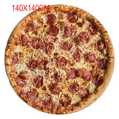 

Toponeto Comfort Food Creations Pizza Wrap Blanket Perfectly Round Hamburger Throw