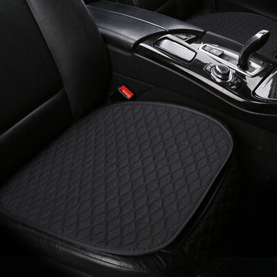 

Linen Fabric Car Seat Cover Front Row Pad Breathable Mat Warm Non-Slip Universal