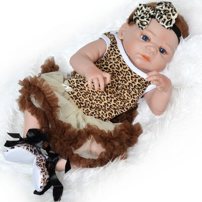 

YIWULALifelike Reborn Baby Doll 58cm Newborn Doll Kids Boy Playmate Birthday Xmas Gift