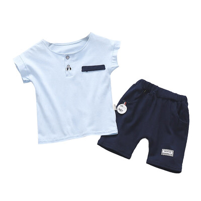 

Casual Kid Clothes Summer Baby Boys Clothes Short Sleeve Eye Print Tops T-shirtShorts Outfits Sets