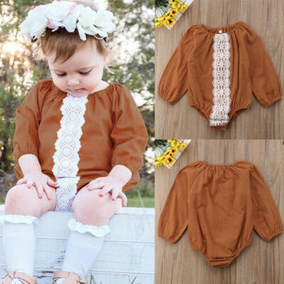 

NEW Baby Kids Girls Long Sleeve Romper Jumpsuit Bodysuit Cotton Outfit Set 2019