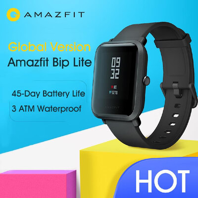 

Global Version Xiaomi Huami Amazfit Bip Lite Smart Watch 3ATM Waterproof Fitness Health Tracker Smartwatch 45 Days Battery Men Wom