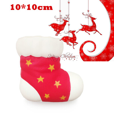 

Siaonvr Stress Reliever Christmas Socks Scented Super Slow Rising Kids Toy Squeeze Toy