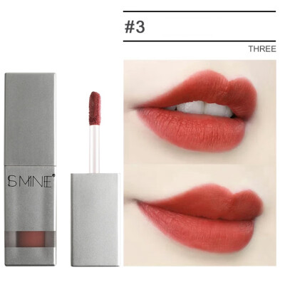 

Women Sexy Red Lipstick Moisturizing Waterproof Long-Lasting Matte Lip Gloss High-Grade Silver Tube Lip Glazed Makeup 2019