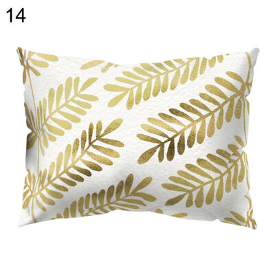 

Geometry Pattern Letters Leaf Throw Pillow Case Cushion Cover Home Car Decor