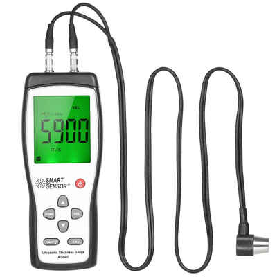 

SMART SENSOR AS840 Digital Ultrasonic Thickness Gauge 12-225mm 1000-9999ms Sound Velocity Meter Metal Depth Tester