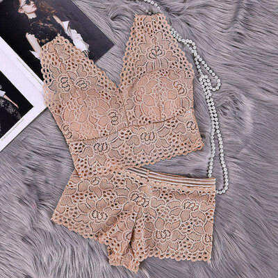 

Sexy 2 piece Woman Lace Wire Free Push Up Wrapped Bra Set Bralette Underwear Set Lace Fashion Lingerie Bras&Panties Set