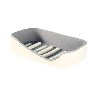 

Gobestart Wall-Mounted Soap Box Holder Bathroom Storage Box Drain Soap Dish Sucker