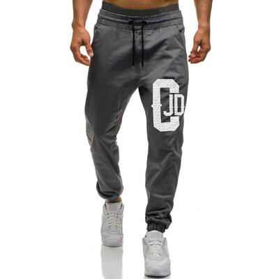 

Gobestart Mens Casual Sport Pants Slim Fit Printed Trousers Running Joggers Sweatpants