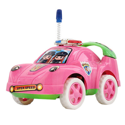 

YIWULASuper Cute Cartoon Colorful Inertial Police Car Toy Best Gifts