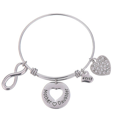 

European And American Love Family Bracelet Mother Daughter Love Engraving Bracelet