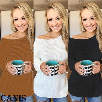 

New Women Long Sleeve Knitted Sweater Tops Loose Cardigan Outwear Coat Oversized