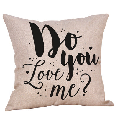 

JPGIF Happy Valentines Day Throw Pillow Case Sweet Love Square Cushion Cover