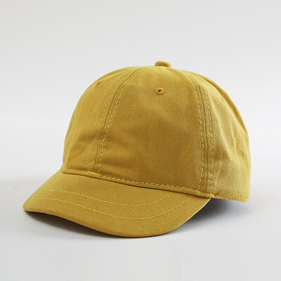 

Baseball cap summer short eaves solid color hat Korean version of small fresh duck tongue cap street tide sun cap new solar hat