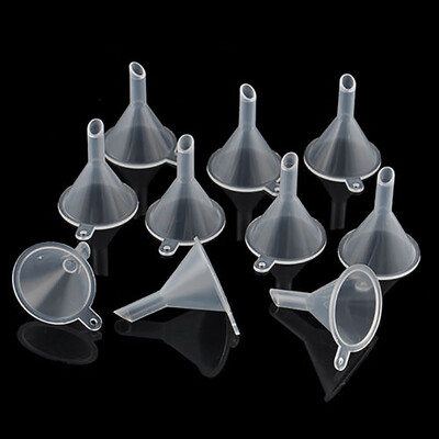

Siaonvr 10Pcs Small Plastic For Perfume Diffuser Bottle Mini Liquid Oil Funnels
