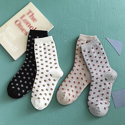 

New 4 Pairs Child Socks Children Cute Christmas Cartoon Socks Print Comfortable Tube Length Anti-slip Casual Socks