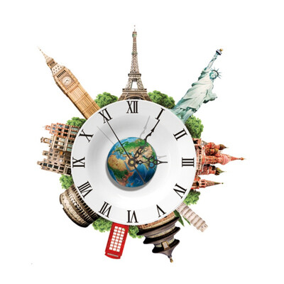 

3D Wall Sticker New Wall Clock Sticker DIY STICKER 3D Art Wall Clock Decals Breaking Cracking Office Home Wall Decor Gift