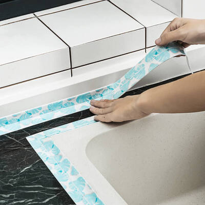 

1 Roll Waterproof Mold Proof Adhesive Tape Durable Use PVC Material Kitchen Bathroom Wall Corner Sealing Tape Gadgets