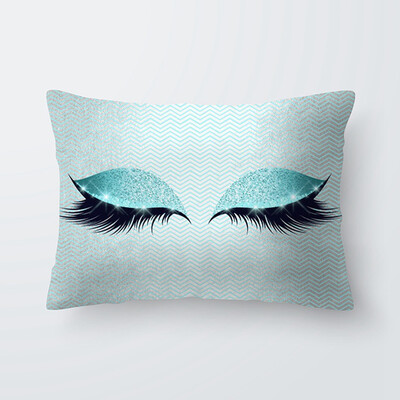 

Various Fashion Eyelash Hug Pillowcase Soft Velvet Cushion Cover Bedroom Sofa Decoration Pillow Cases