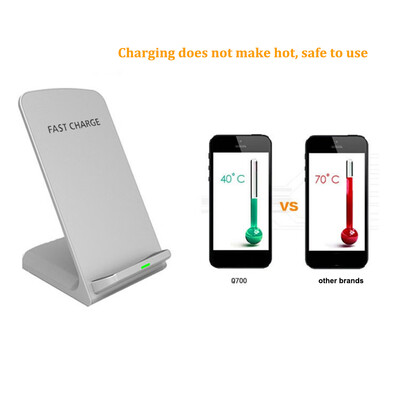 

10W QI Fast Wireless Charger Power Cellphone Bracket Phone Holder Stand Black