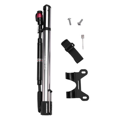 

Portable Mini Alloy Bicycle Floor Pump Ball Inflator Kit