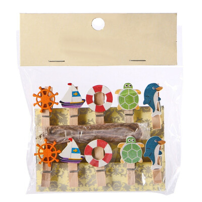 

Small wooden clip children clip notes folder photo clip hemp rope home daily 3507 Christmas holiday gift