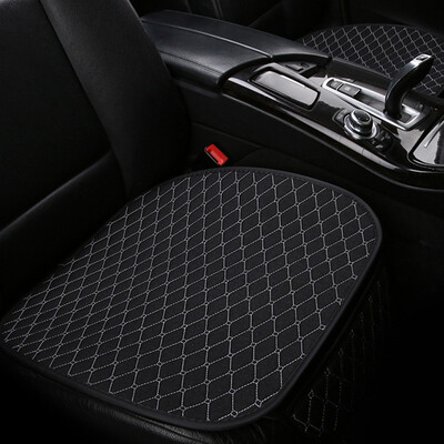 

Linen Fabric Car Seat Cover Front Row Pad Breathable Mat Warm Non-Slip Universal