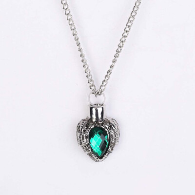 

Silver Urn Cremation Pendant Ash Holder Mini Keepsake Long Pet Fashion Memorial Necklace