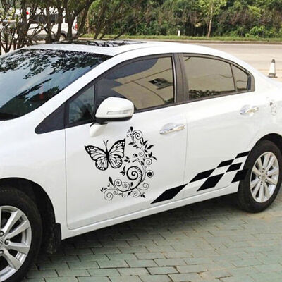 

Car Stickers Flower Hood Tailgate Side Window Decal Butterfly Decoration Wraps
