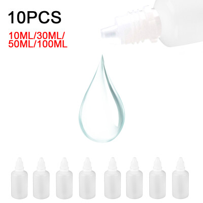 

80pcs Empty Plastic Squeezable Dropper Bottles Eye Care Liquid Container 10ml 30ml 50ml 100ml