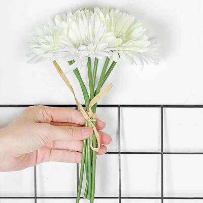 

Gobestart Artificial Silk Fake Flowers Daisy Gerbera Wedding Bouquet Party Home Decor