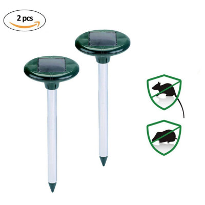 

Solar Power Snake Mouse Repeller 2pcs Outdoor Garden Yard Ultrasonic Pest Repeller 2018 new product for home&garden