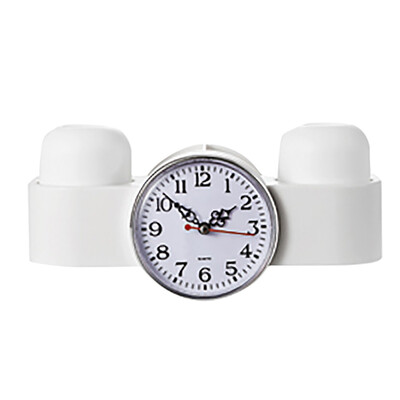 

〖Follure〗Creative Clock Toothbrush Rack Bathroom Wall-mounted Nail-free Wash Set