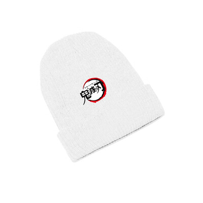 

redCherry Anime Demon Slayer Kimetsu No Yaiba Embroidery Skull Beanies Hat Cap Hip Hop Knitted Winter Hats