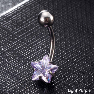 

Navel Ring Belly Button Bar Star Body Piercing Jewelry Stainless Steel