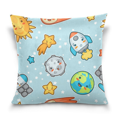 

ALAZA Throw Pillow Cover 16 X 16 inch Christmas Gift Cushion Cover with Doodle Patterns Printed Pillowcase