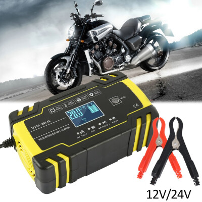 

Motorcycle Car Battery Charger 1224V 6A Touch Screen Pulse Repair LCD Battery Charger for Car Motorcycle Lead Acid Battery Agm G