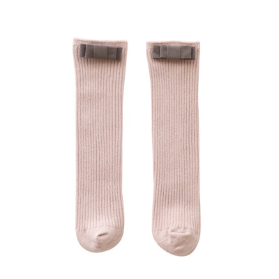 

Baby Newborn Socks Girl Cute Socks Bowknot Design Cotton Print Long Socks Party Infant Children Soft Crib Leg Warmer